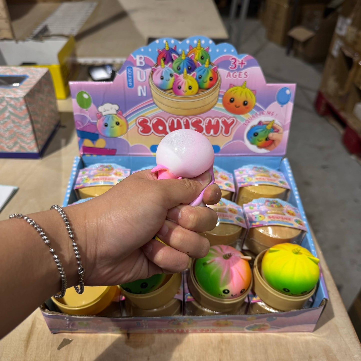 MINI Rainbow Squishy WRAPPED Unicorn Dumpling