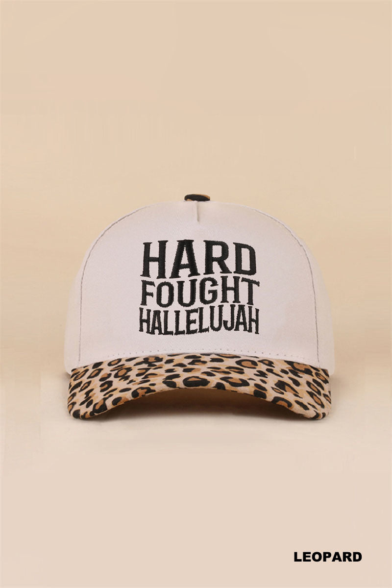 Hard Fought Hallelujah Hat-Leopard