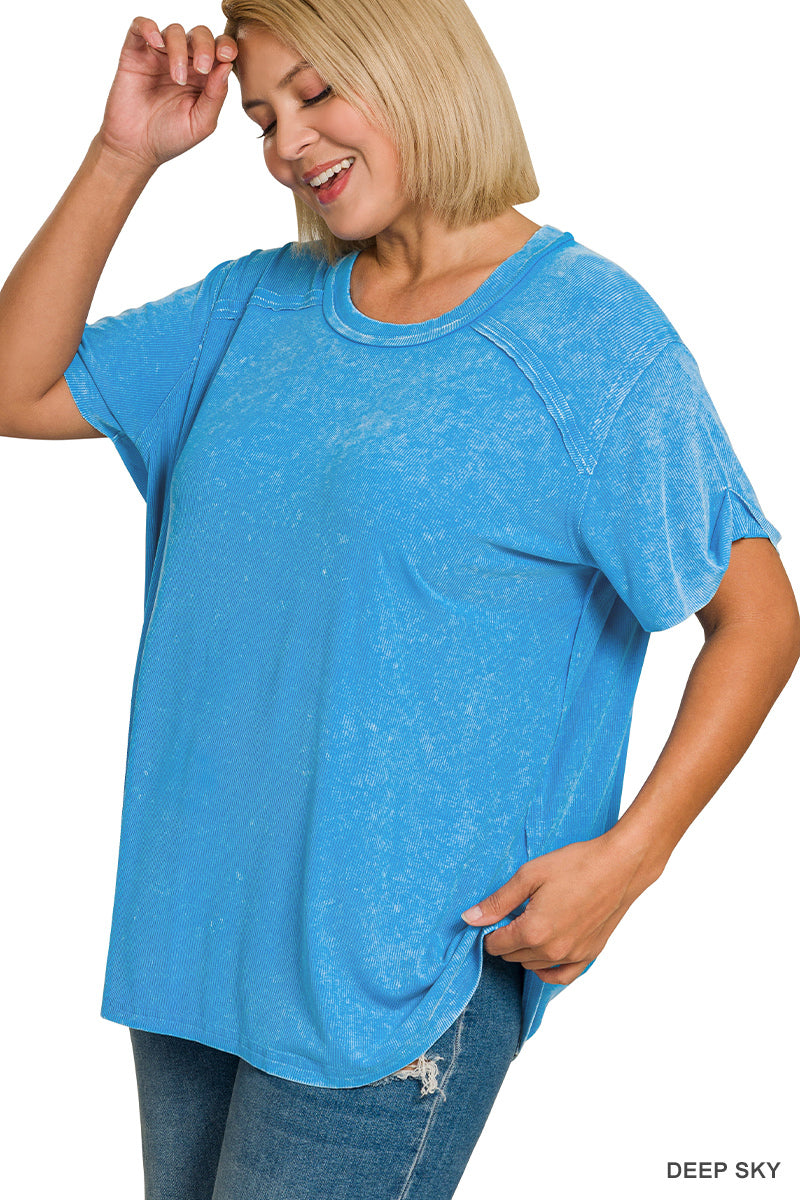Deep Sky Round Neck Tee