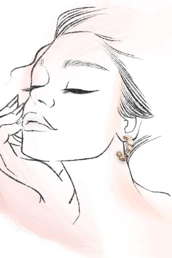 SEASHELL HOOP EARRINGS | GOLD