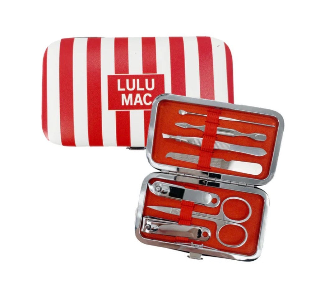 LM-Red Stripe Manicure Set