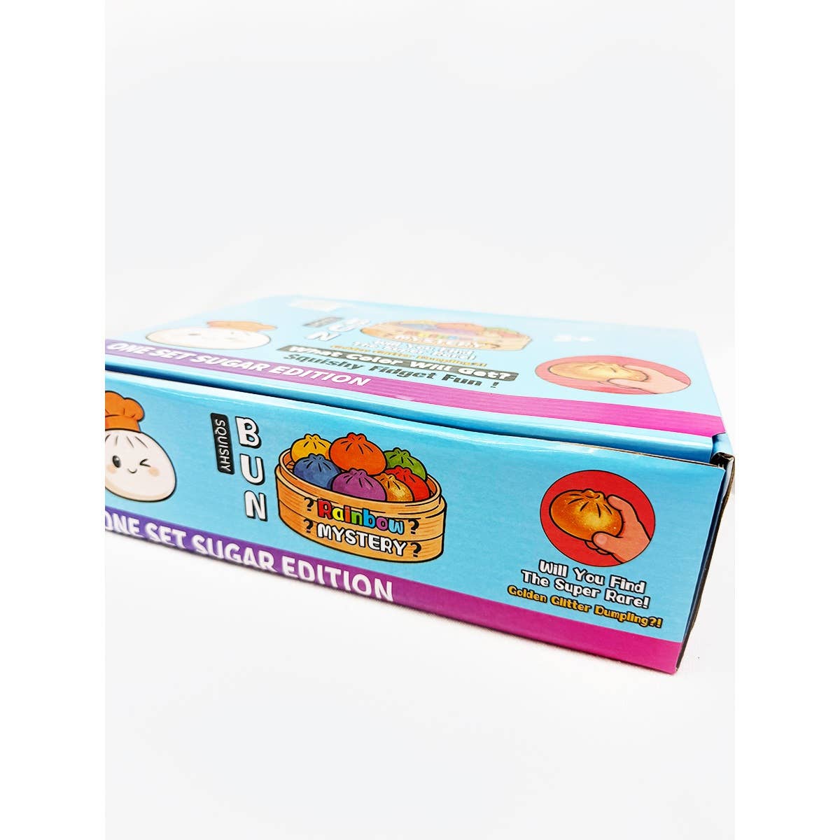Mini Glitter Dumpling Squishy with Steamer