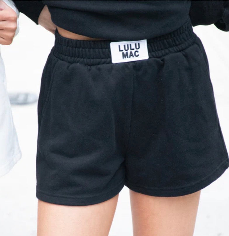 LM-Black Terry Cloth Shorts