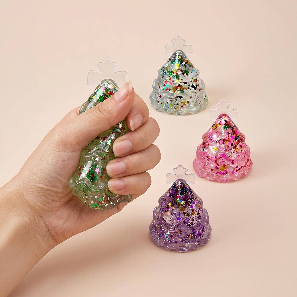 Glitter Christmas Tree Squeeze Squishy Toy