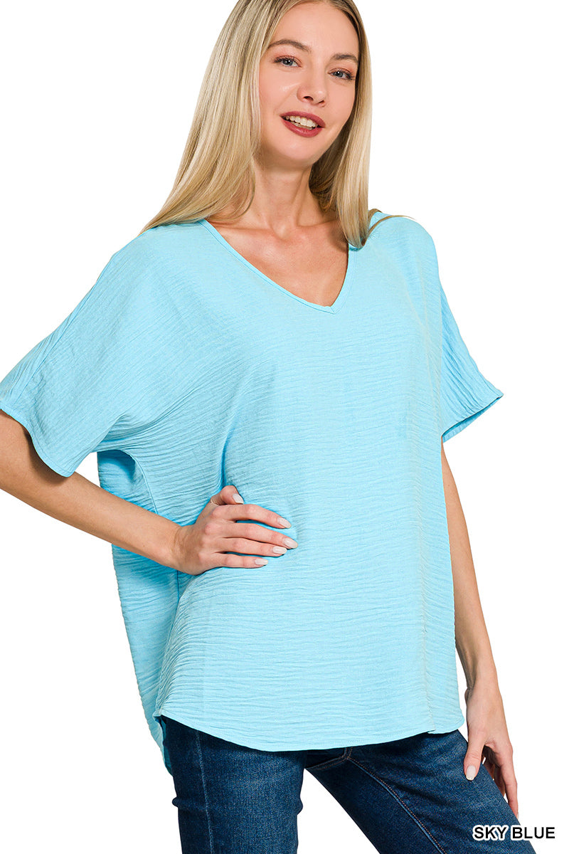 Flow With Me Top-Sky Blue