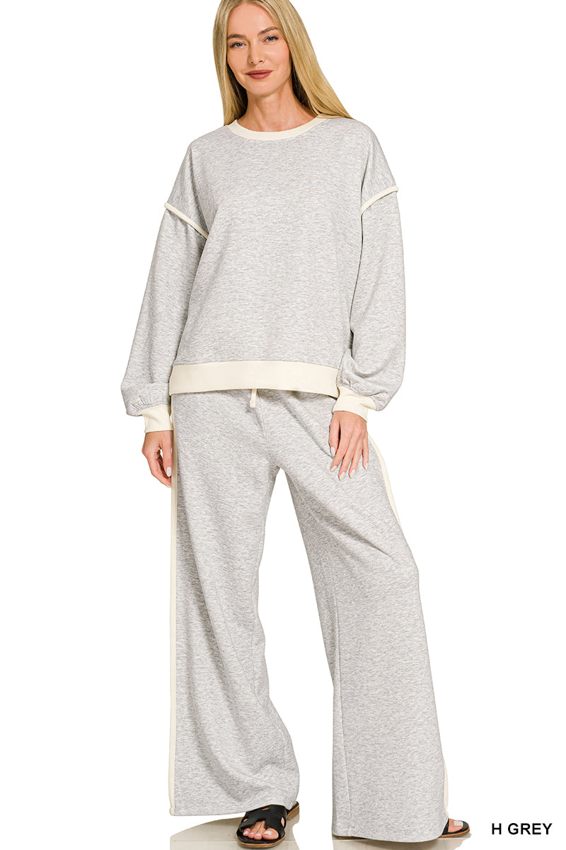 Scuba Sweatshirt & pants set grey