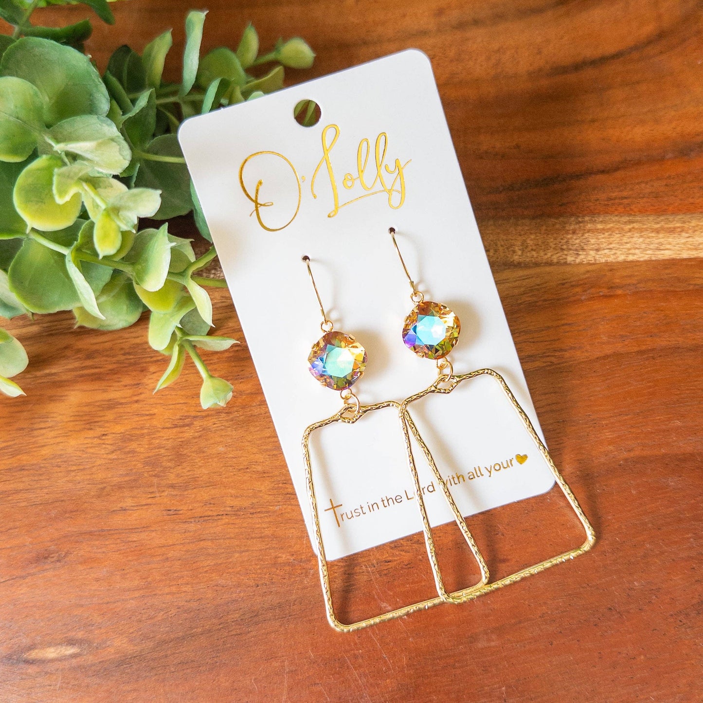 Aurora Prism Geometric Statement Earri