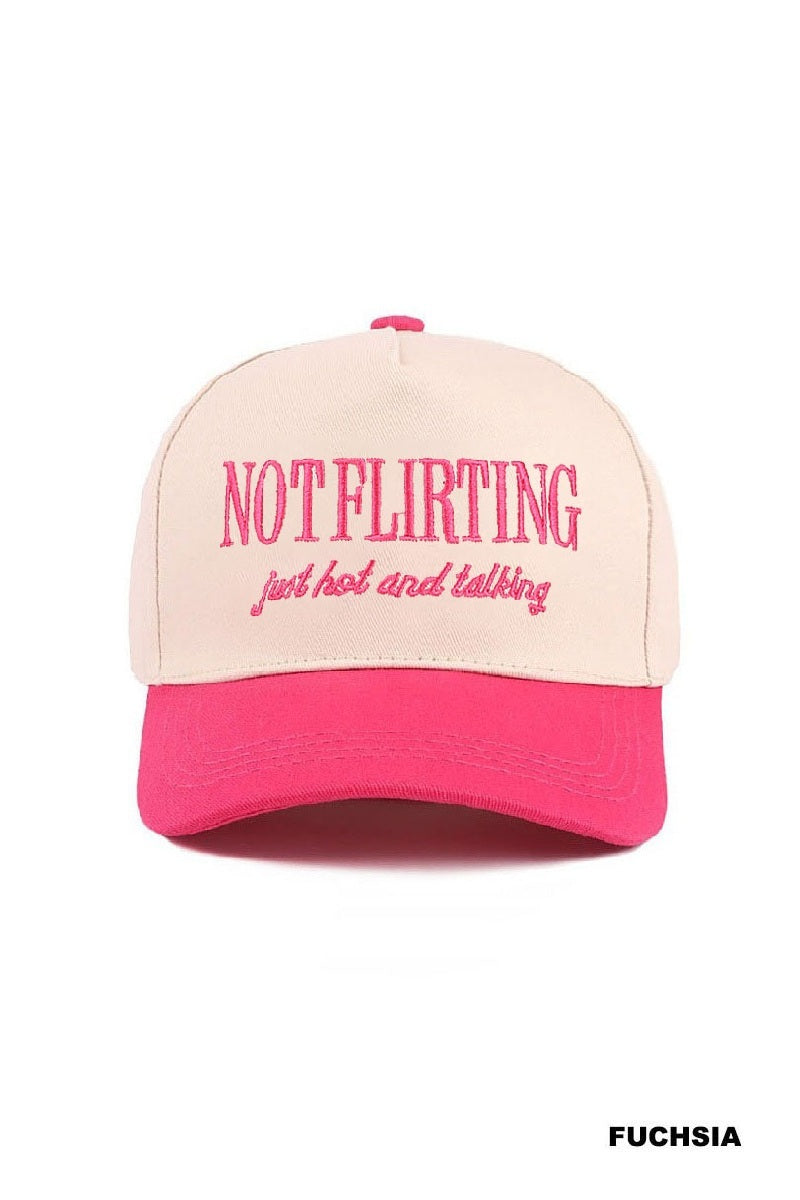 Not flirting hat - pink