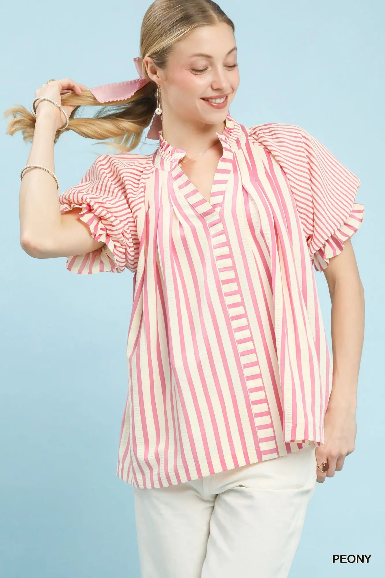 Peony Striped Top