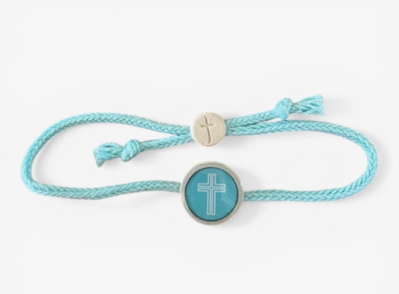 Tap To Pray® Survivor Series Bracelet - Sea Foam+Cross
