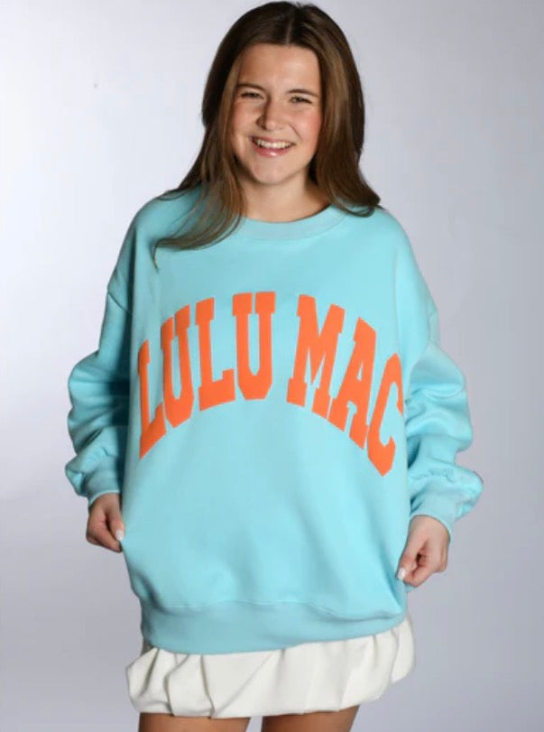 LM-Light Blue/Coral Sweatshirt