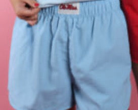 LM-Baby Blue Ole Miss Shorts