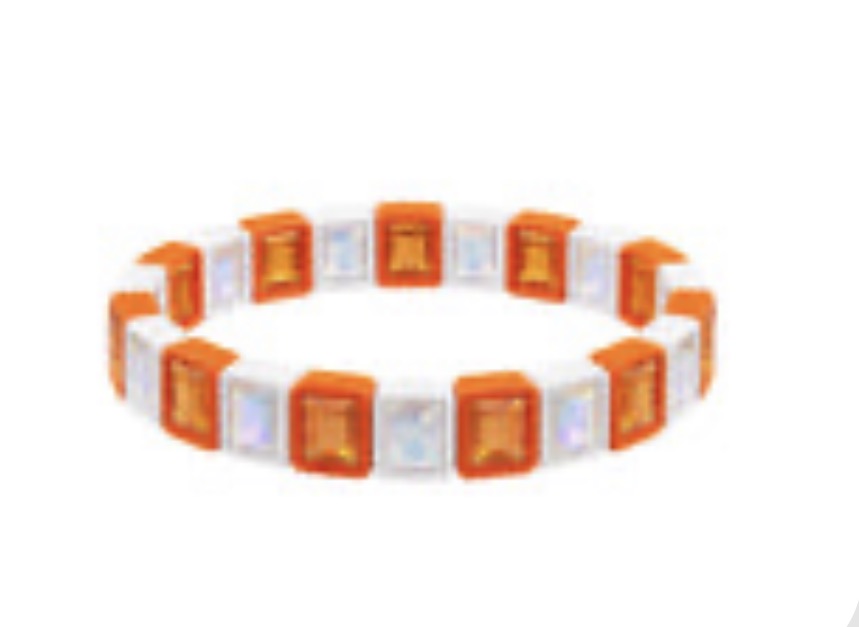 LM-Orange/White Bracelet