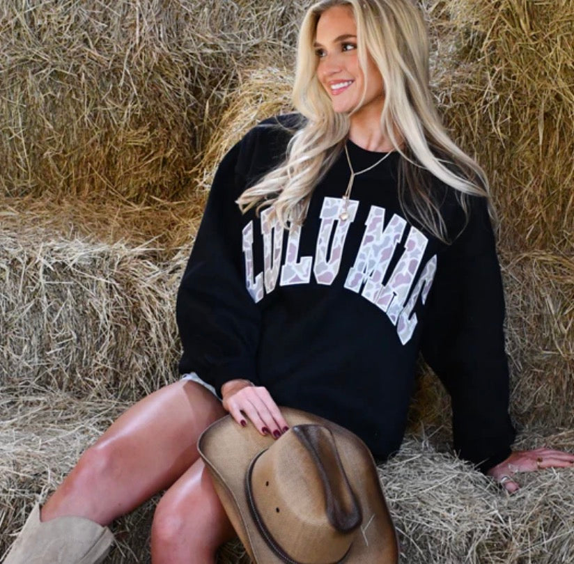 LM-Camo Black Sweatshirt