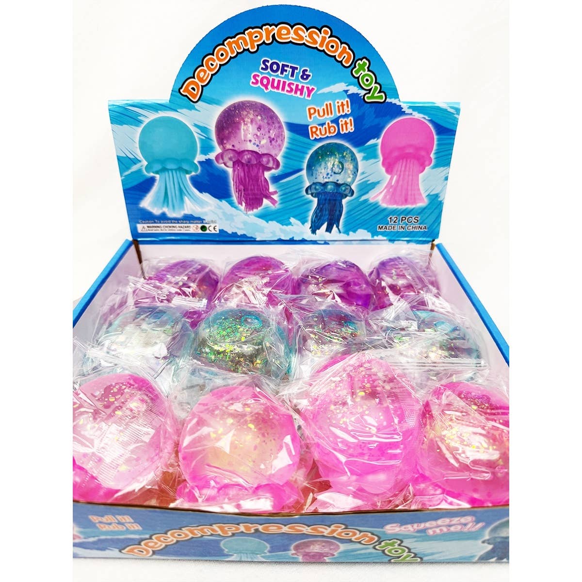 Large Maltose Jelly Fish Stress Release Squishy Toy