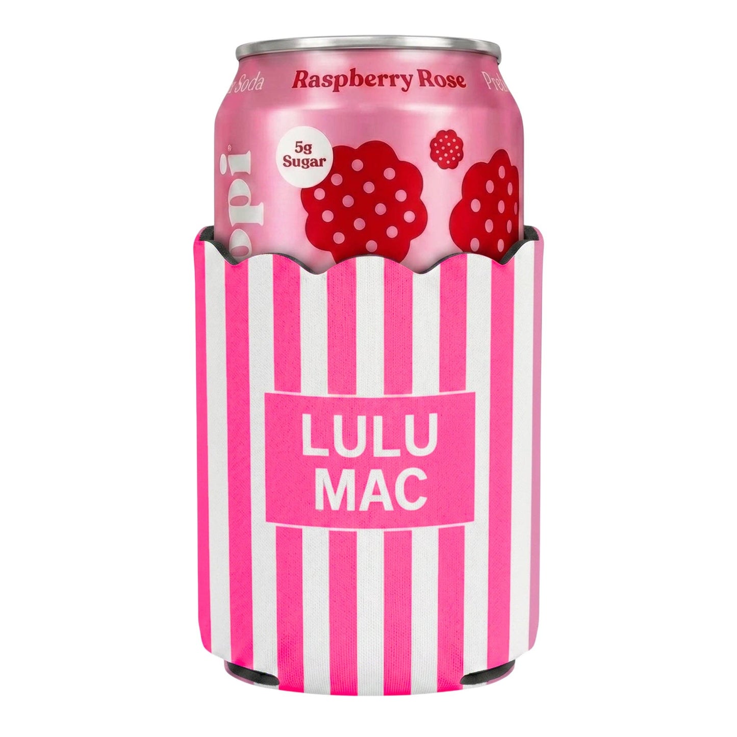 LM-Pink Stripe Koozie