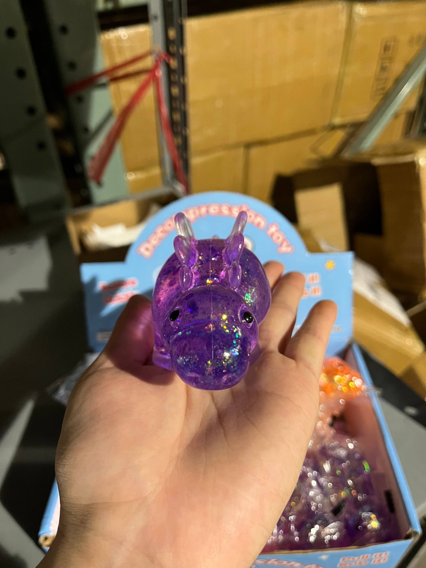 Sugar Squeeze Glitter Stegosaurus Toy