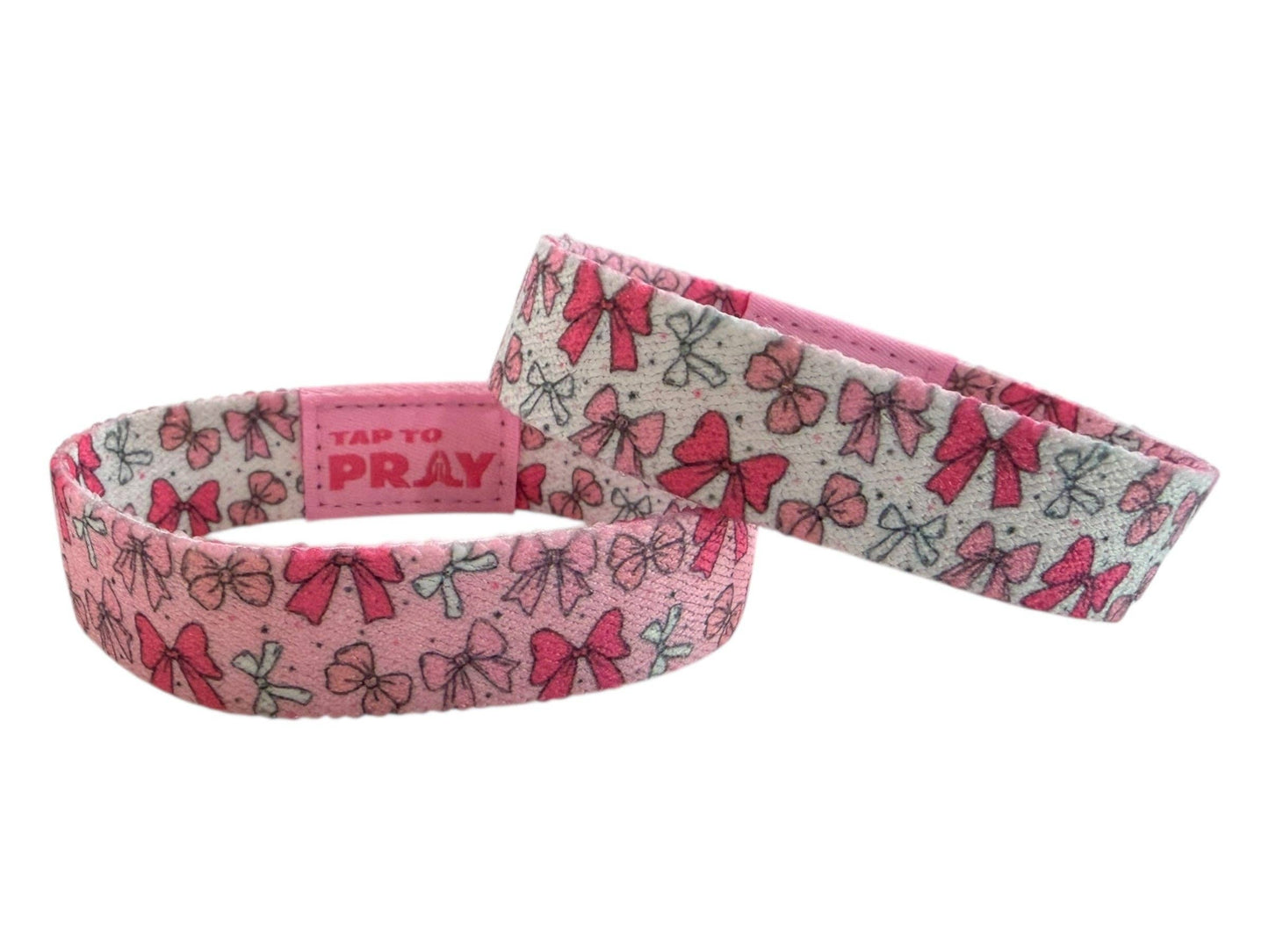 Tap To Pray® Wristband – Boutique Bows: Medium