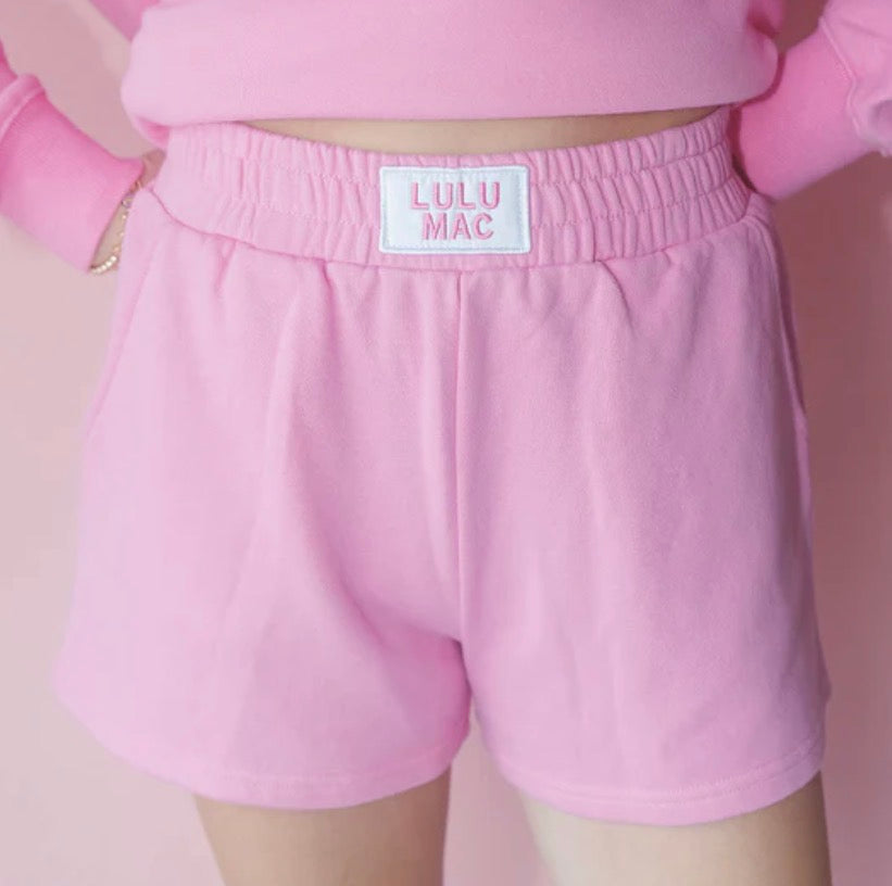 LM-Bubblegum Terry Cloth Shorts