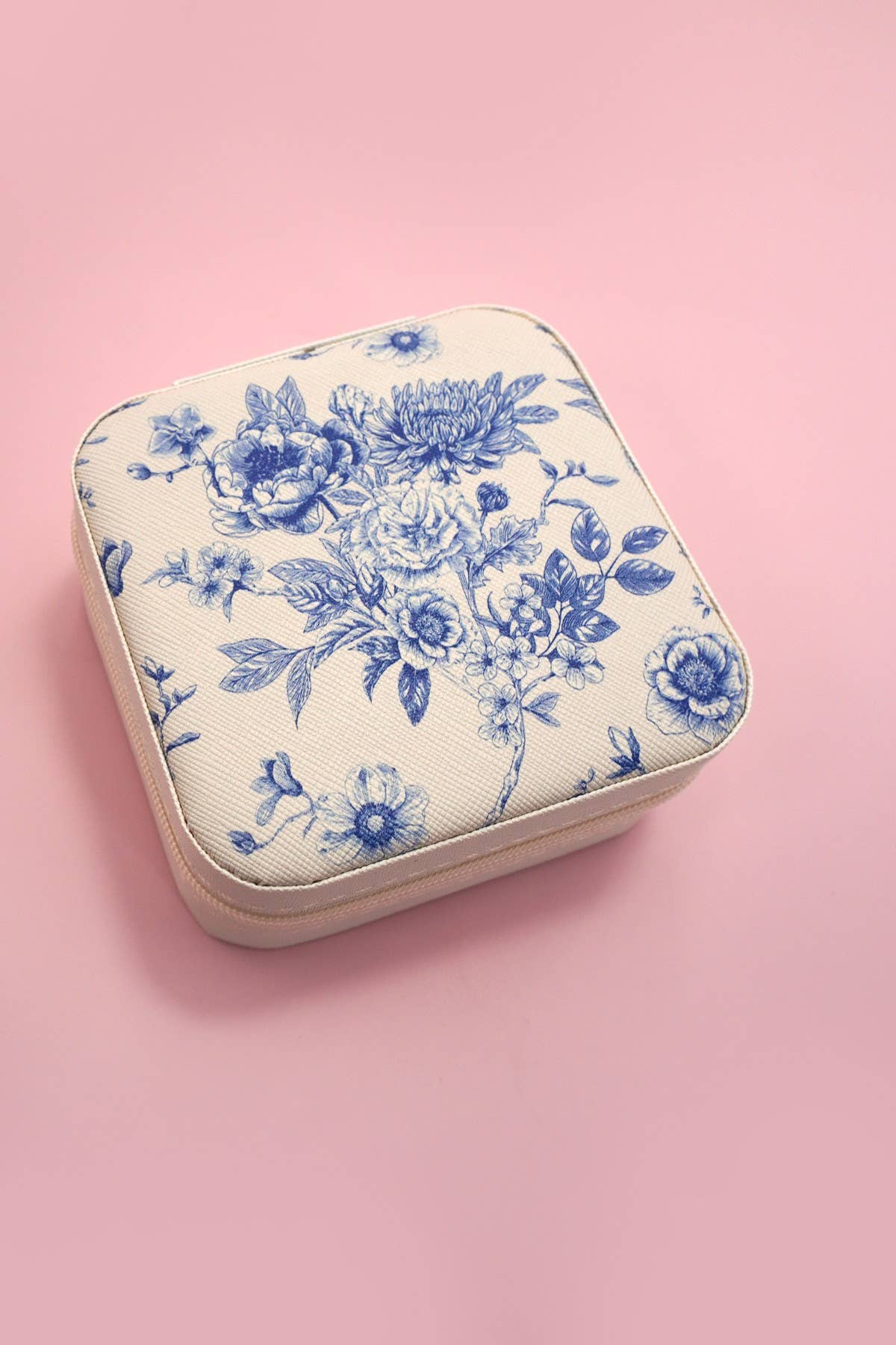 DESIGNED JEWELRY ORGANIZER TRAVEL BOX CASE |BOW FUCHSIA