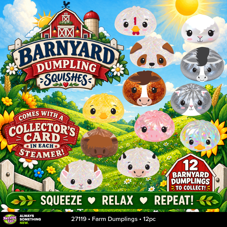 Fun Doh Farm Barnyard Squishy Dumpling Toy