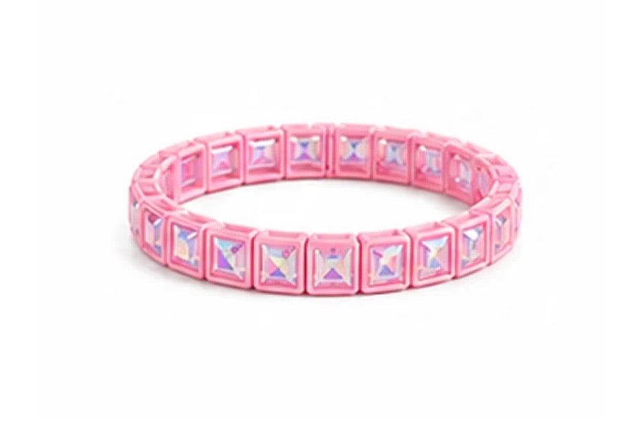 LM-Light Pink Rhinestone Bracelet