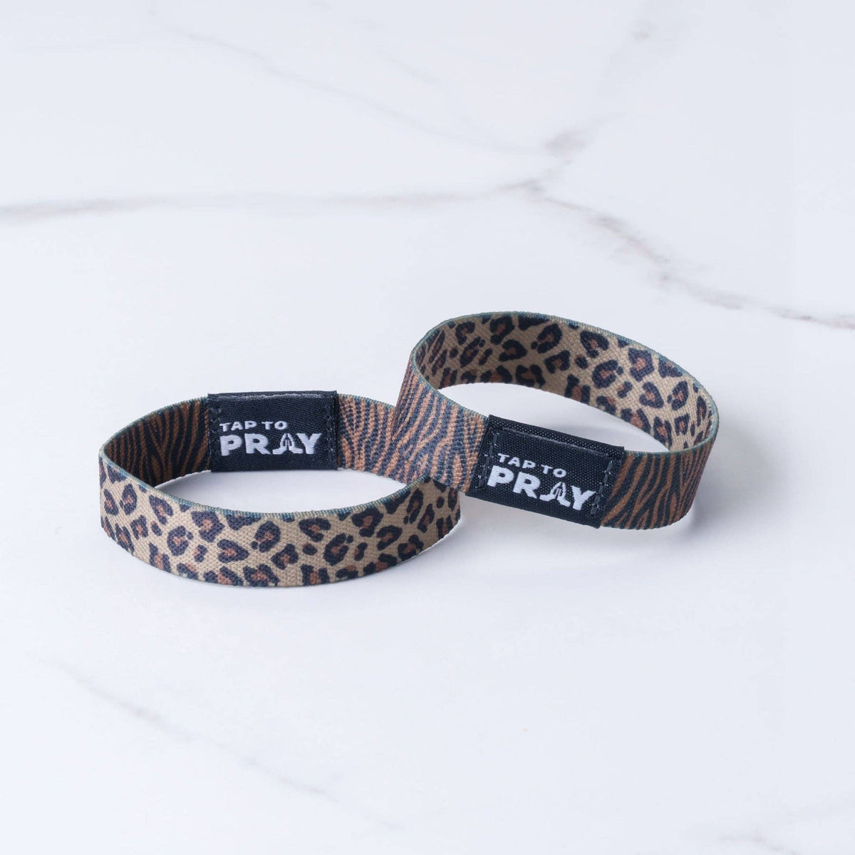 Tap To Pray® Wristband – Safari Leopard: Medium
