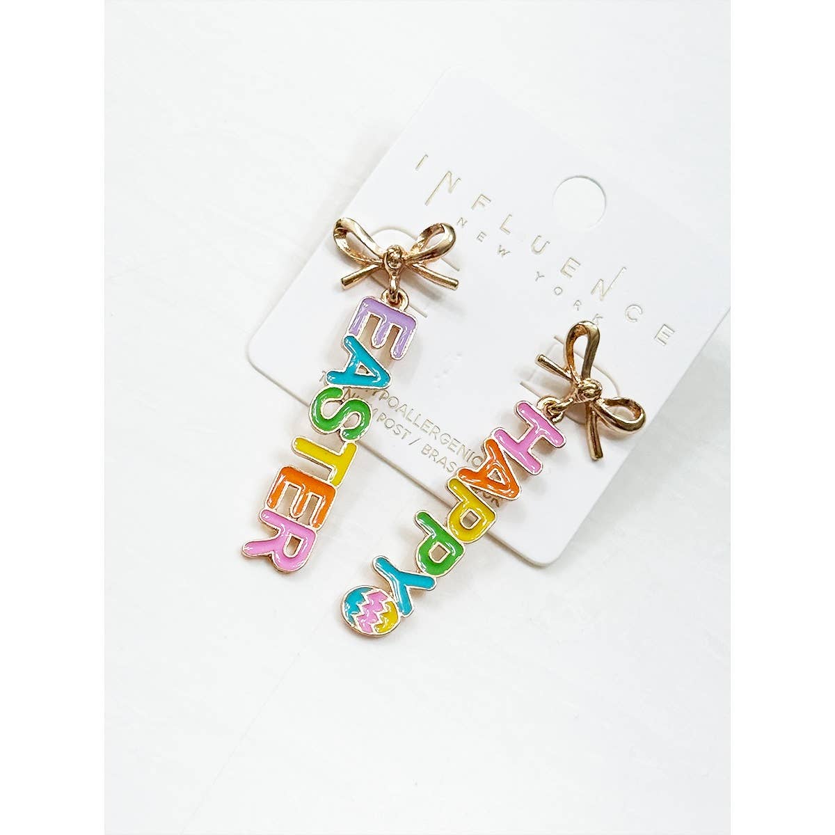 Happy Easter Shaped Earring: MULTI / ONE