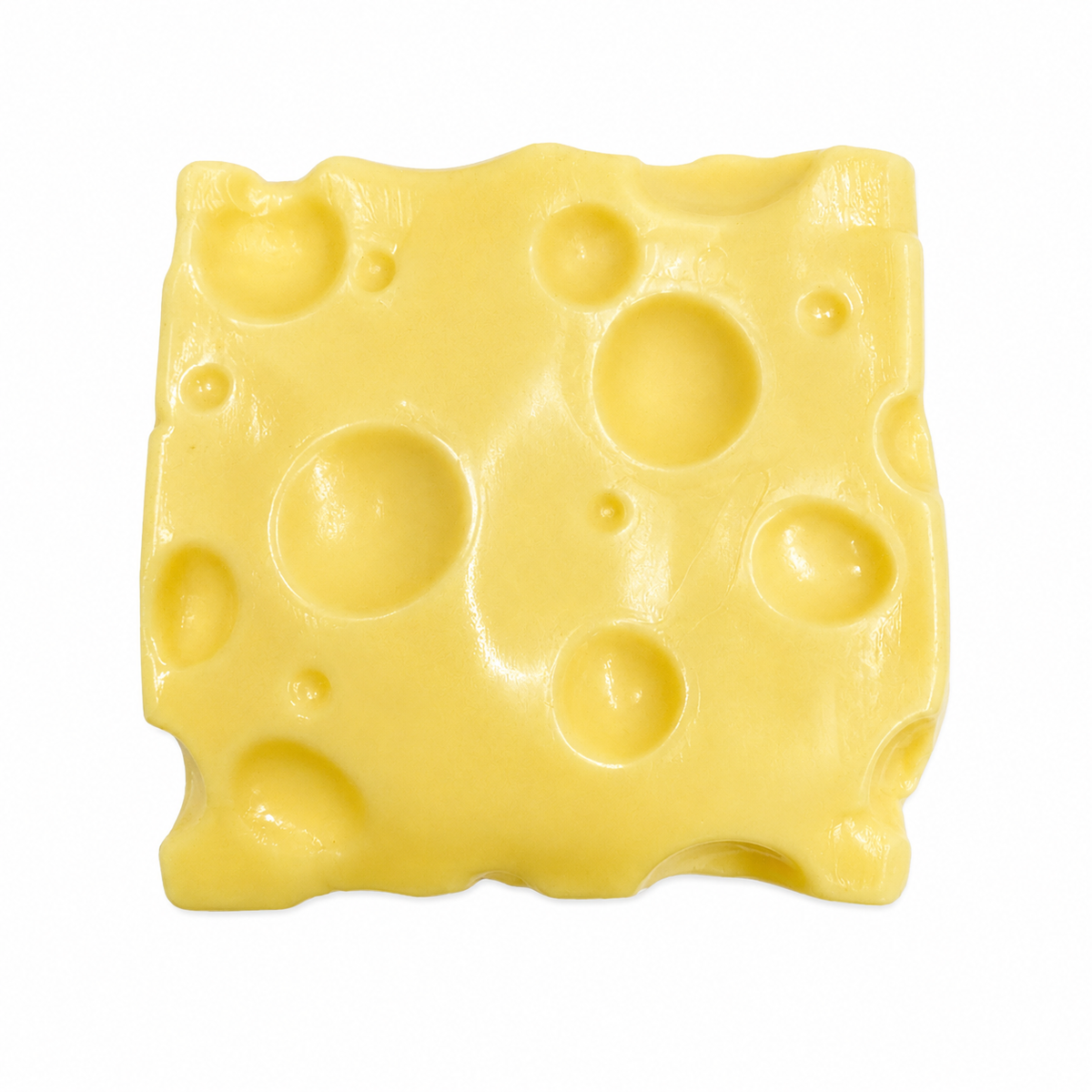 3" Vaseline-Filled Cheese Cube Squishy