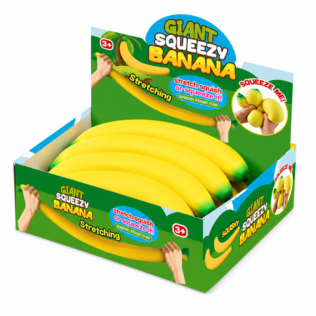 Giant Squeezy Squishy Banana– Jumbo Slow-Rise Sensory Toy