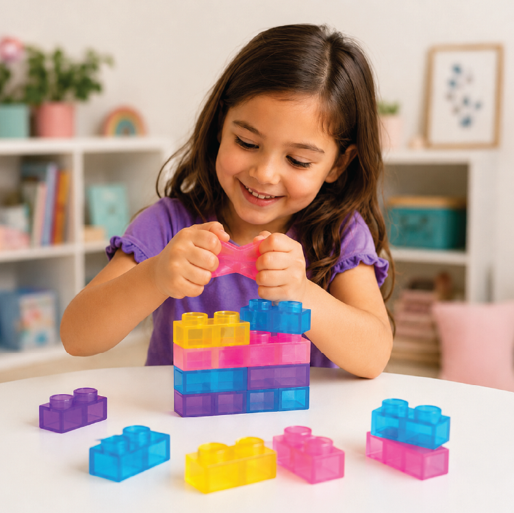 Fun Doh Squish Blocks Building Fidget Sensory Toy