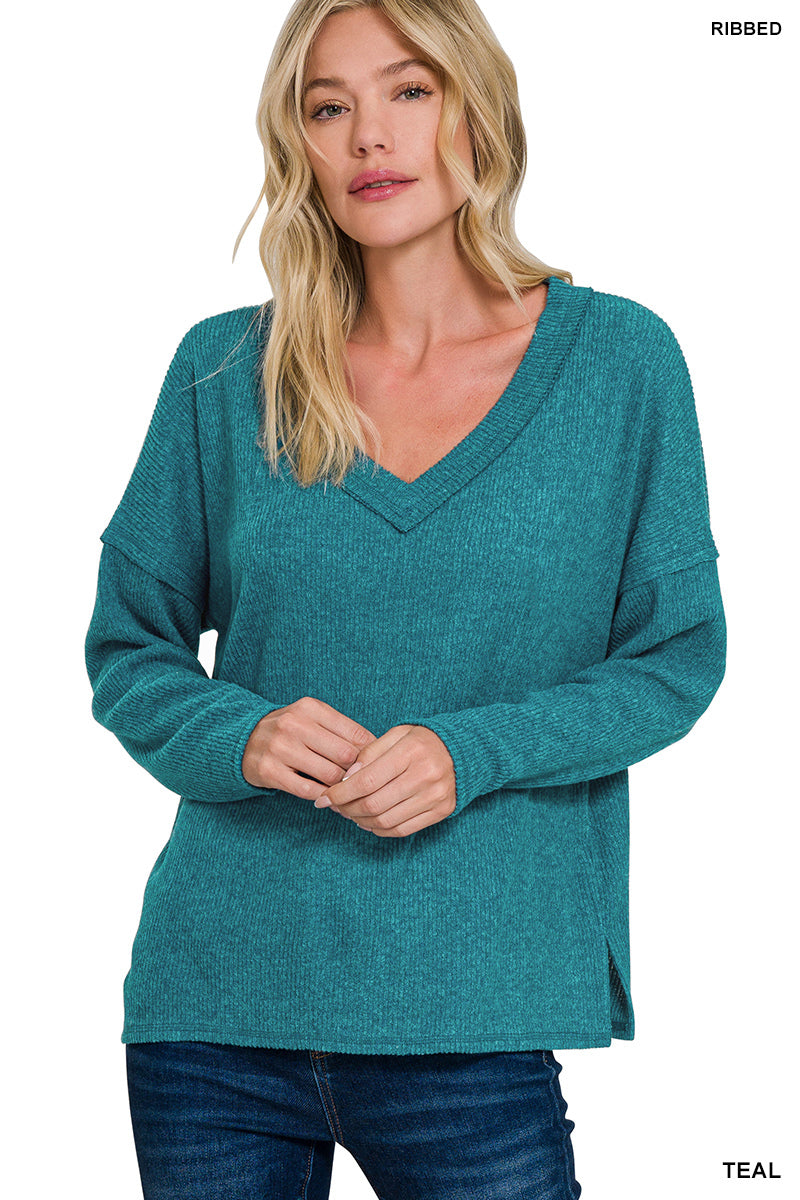 Teal Long Sleeve Top