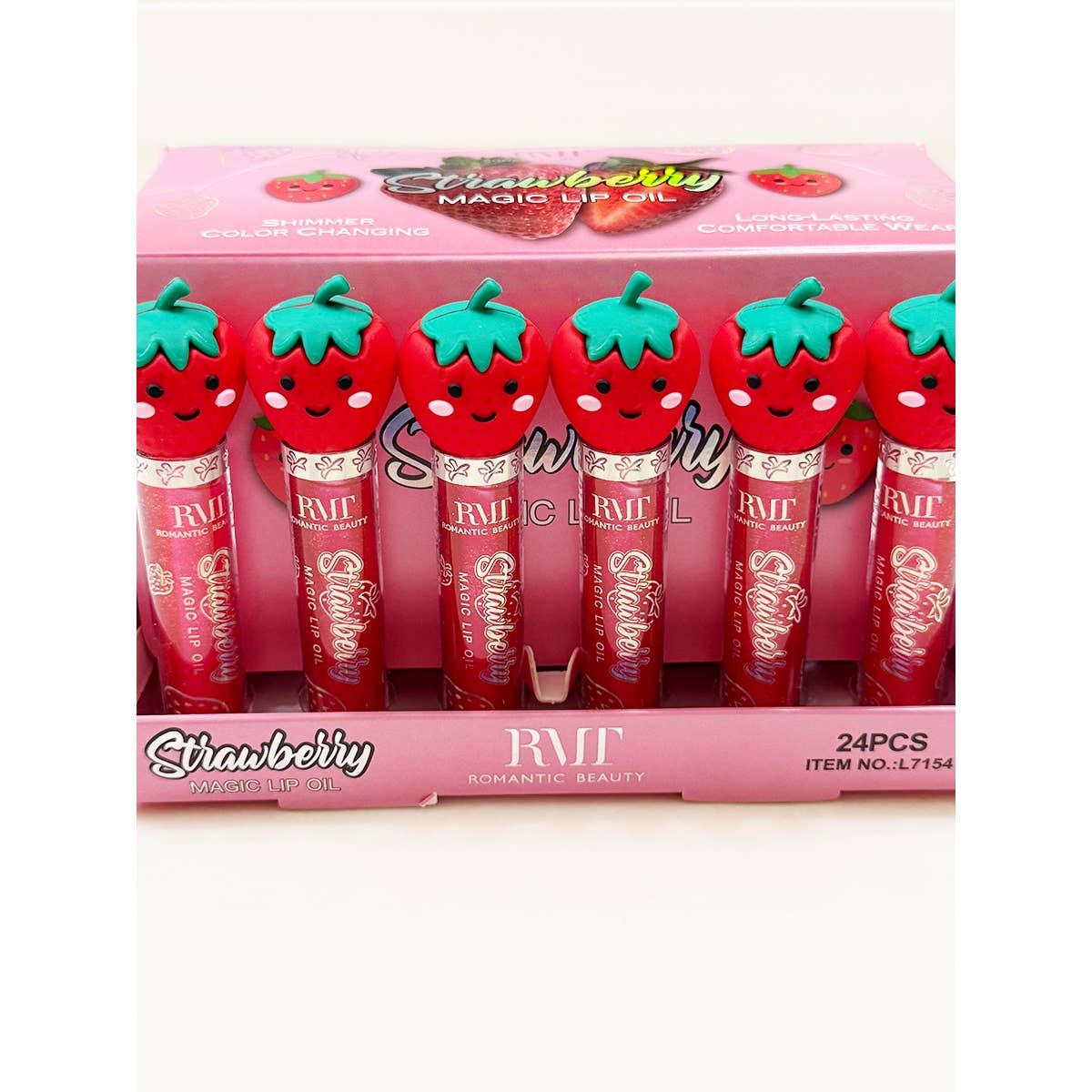 Strawberry Shimmer Magic Lip Gloss: