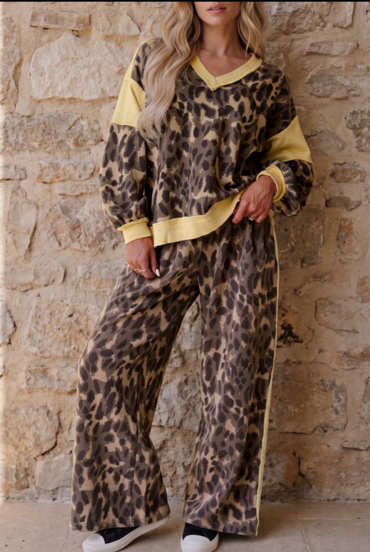 Leopard LS Pant Set