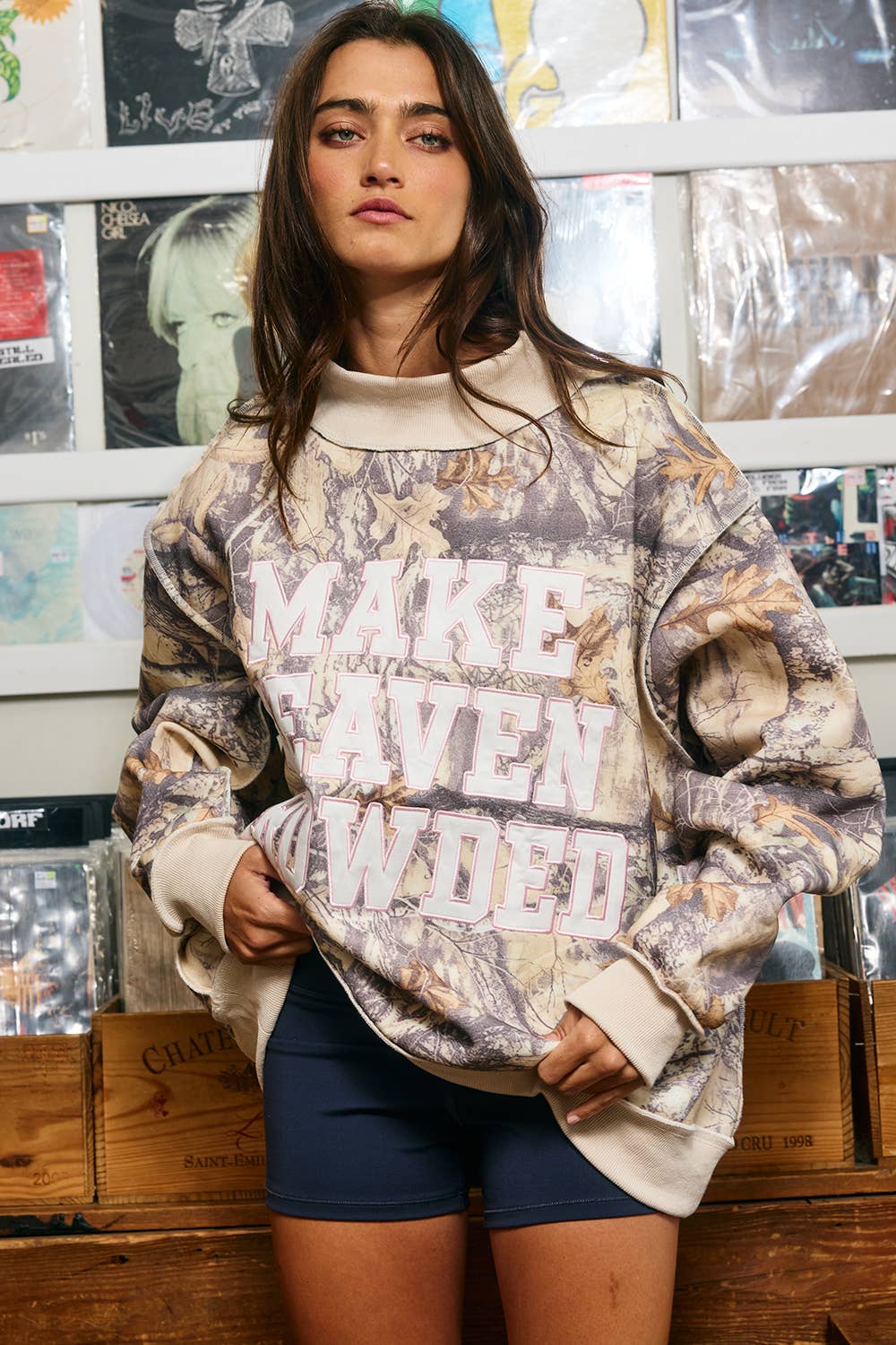 HEAVEN | CamoEmbroidery  Sweatshirt: CAMO