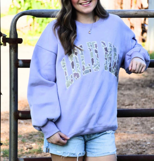 LM-Camo Lavender Sweatshirt