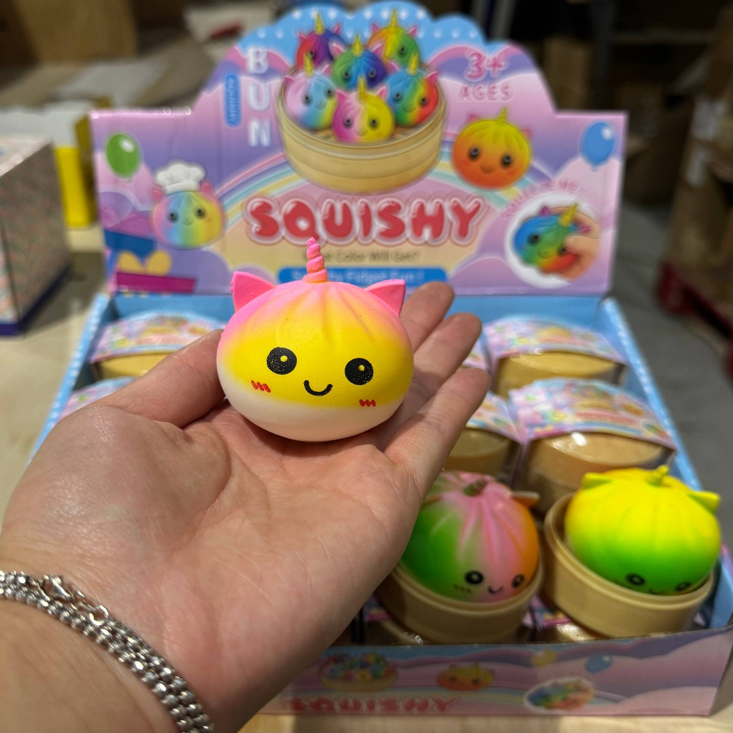 MINI Rainbow Squishy WRAPPED Unicorn Dumpling