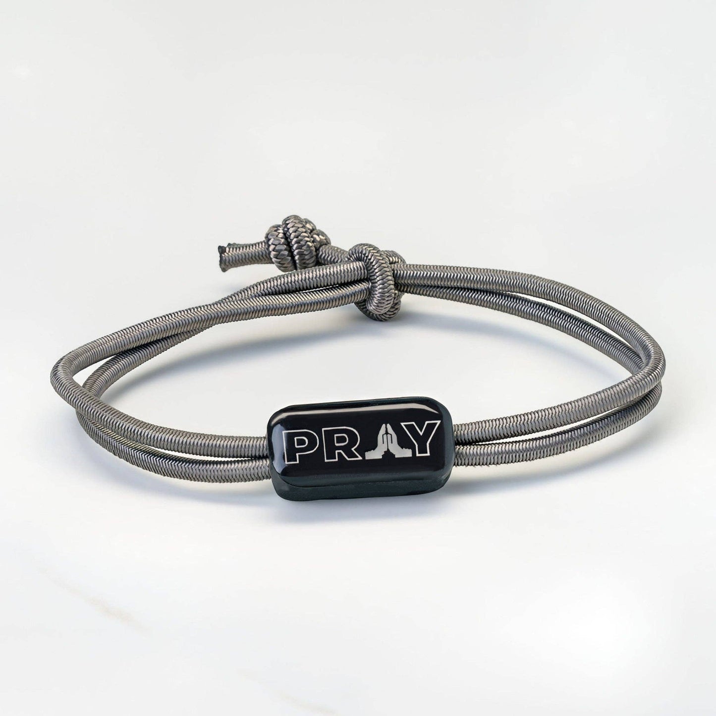 Tap To Pray® Survivor Series Tactical Bracelet: Onyx + Cross