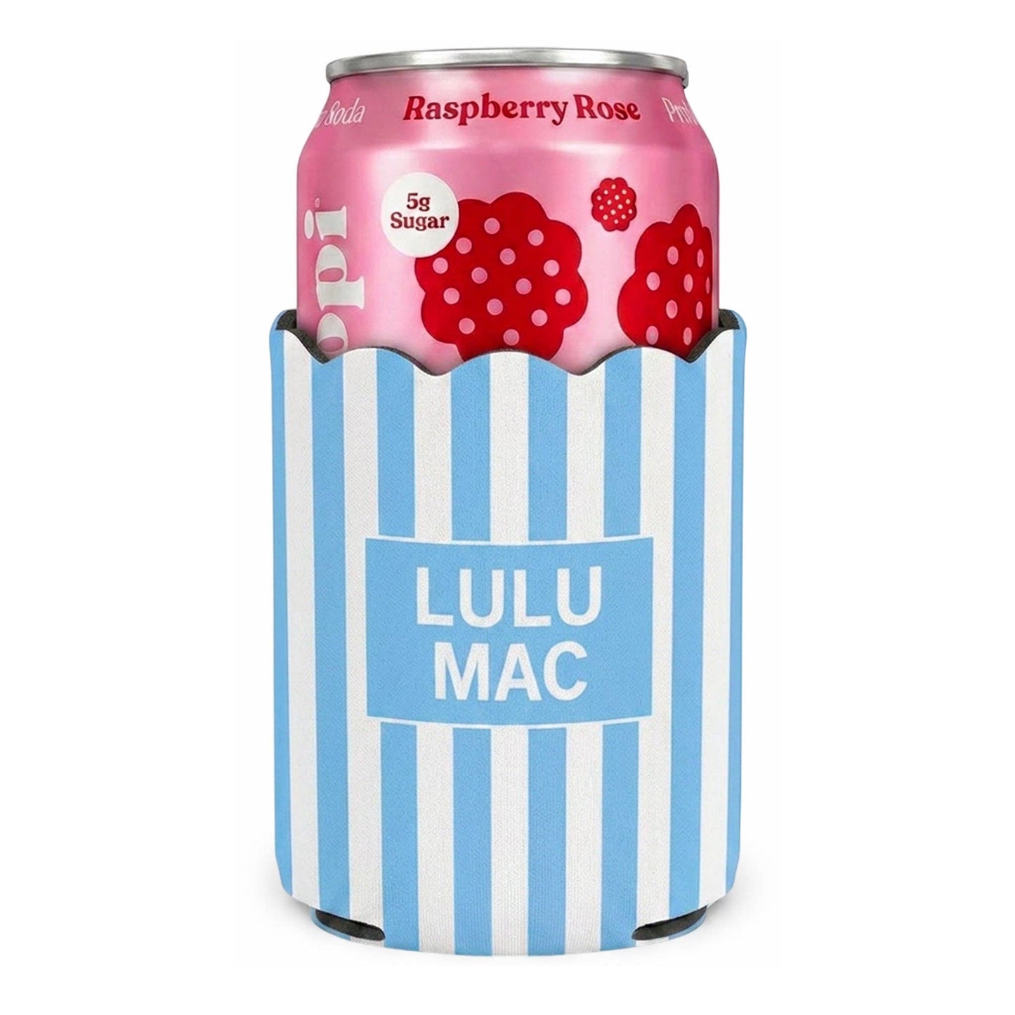 LM-Light Blue Stripe Koozie