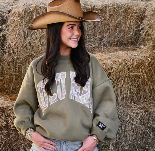 LM-Green Camo Sweatshirt