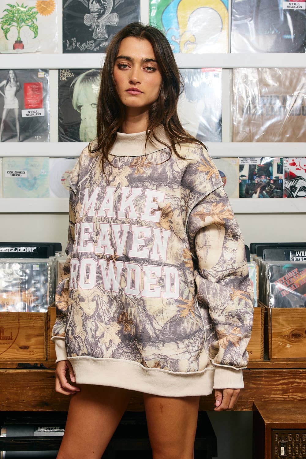 HEAVEN | CamoEmbroidery  Sweatshirt: CAMO