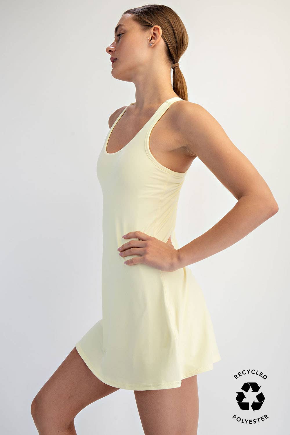 TENNIS ROMPER DRESS: True Red