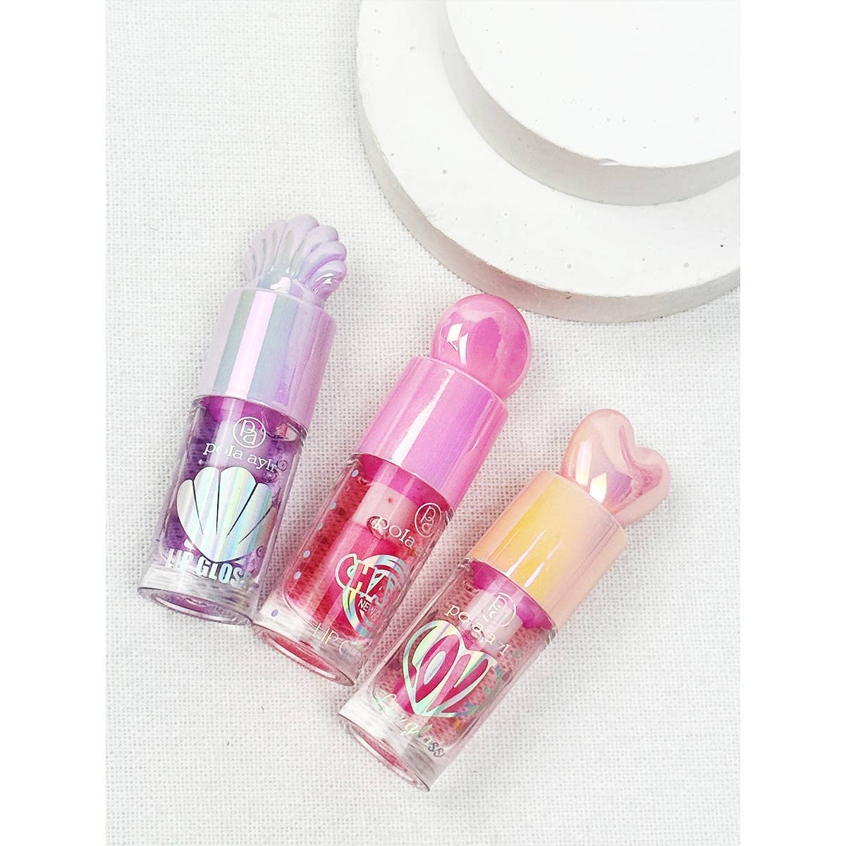 Shell Design Mixed Summer Theme Lip Oil