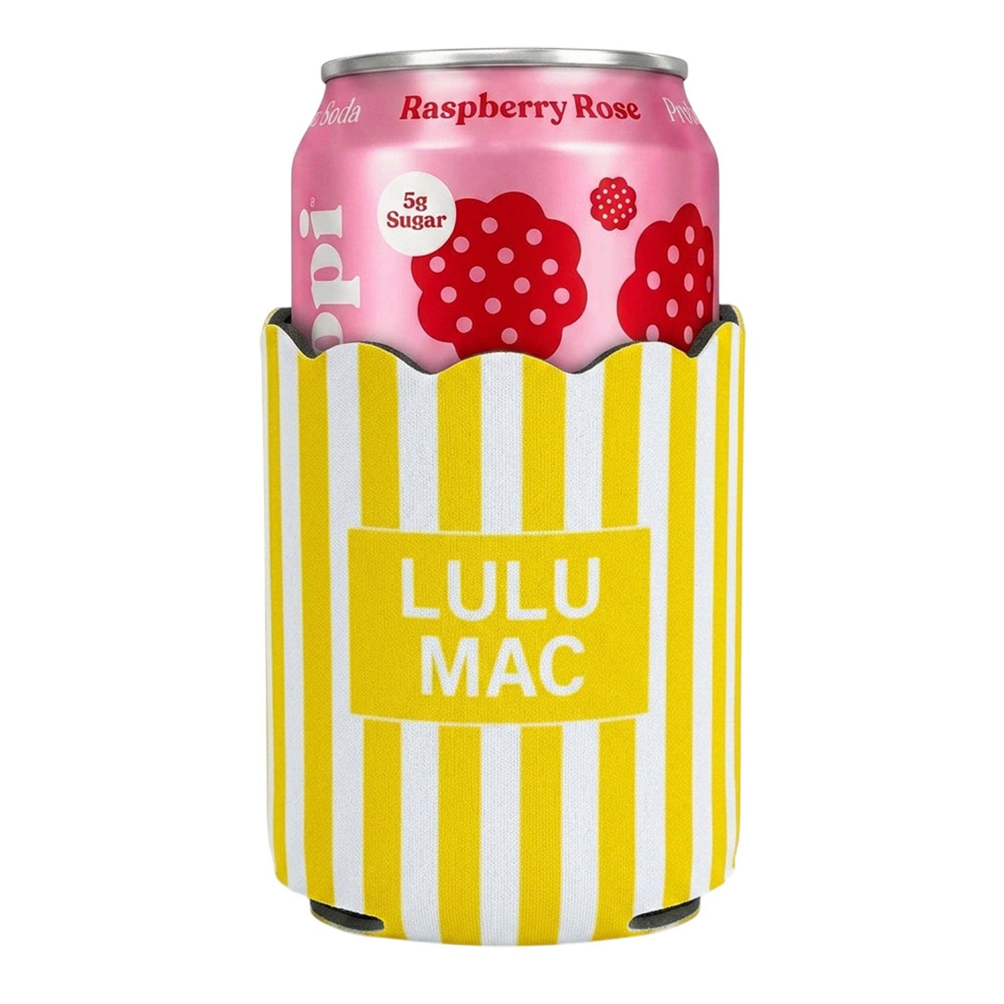 LM- Yellow Stripe Koozie