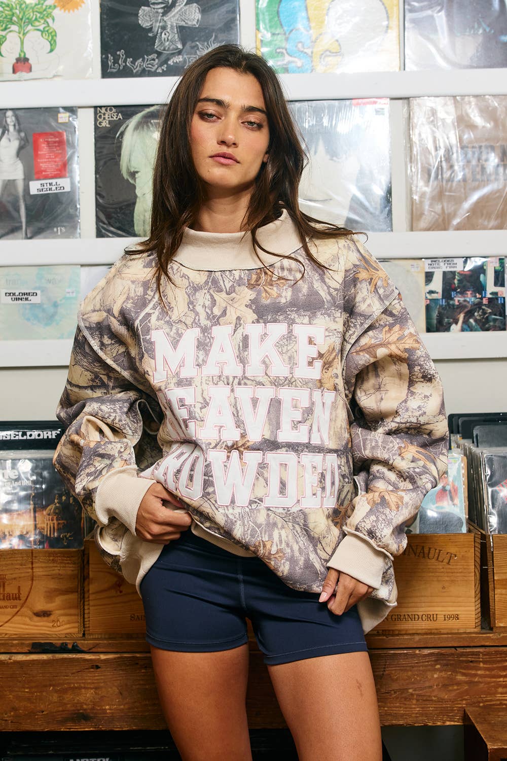 HEAVEN | CamoEmbroidery  Sweatshirt: CAMO
