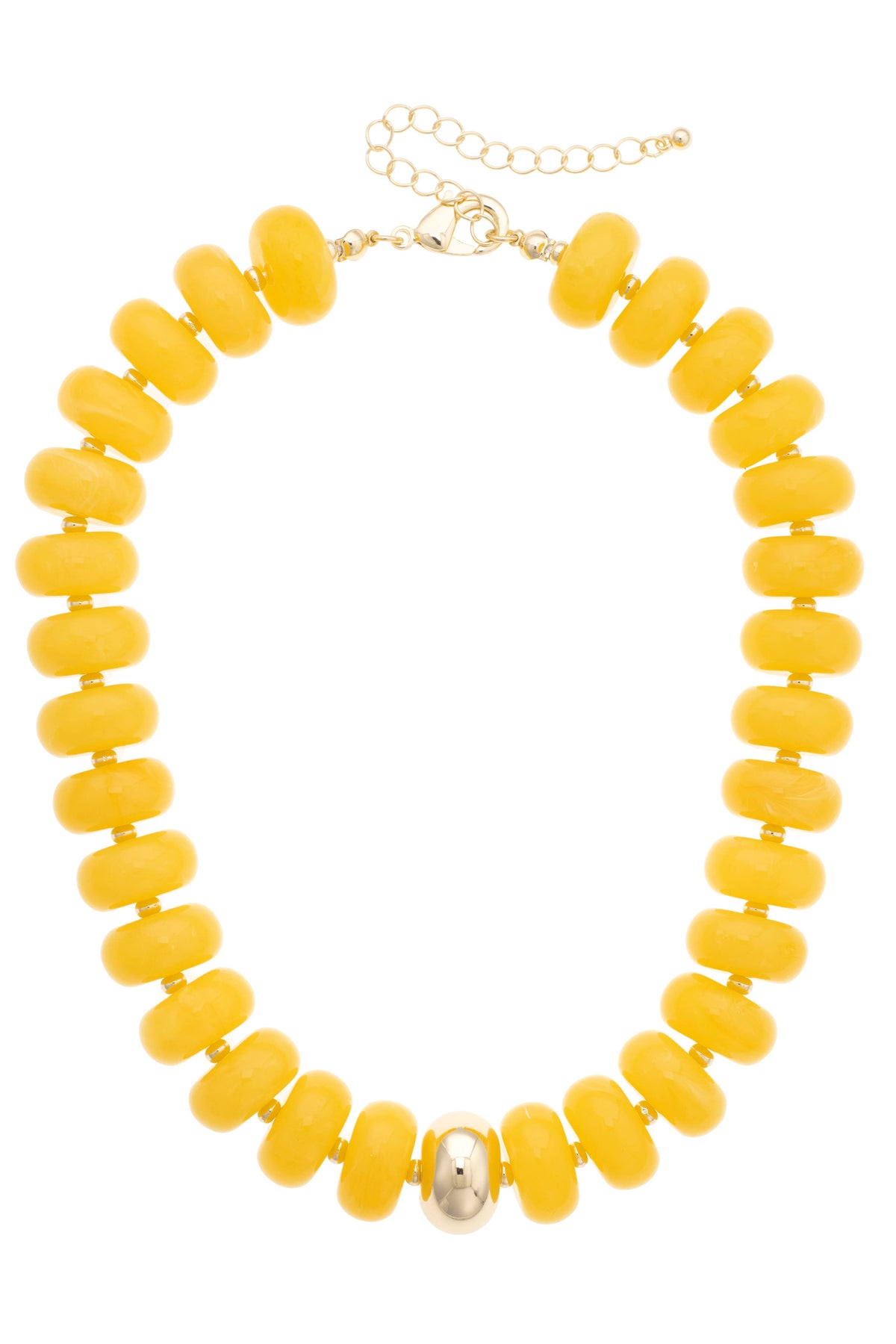 San Sebastian Beaded Resin Necklace: Red