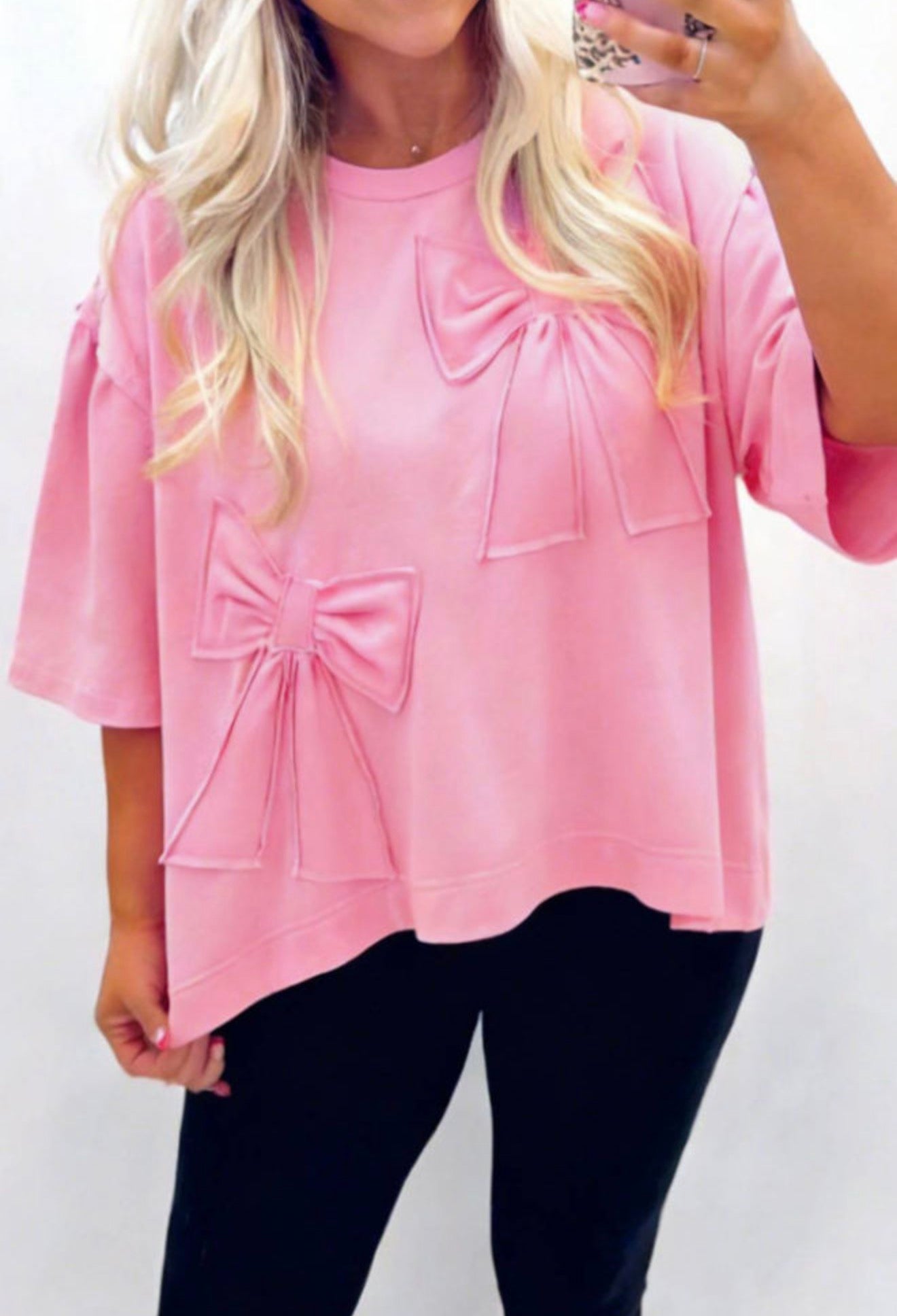 Pink Bow Top