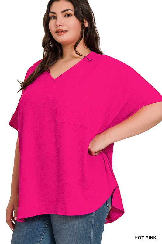 Flow With Me Top-Hot Pink