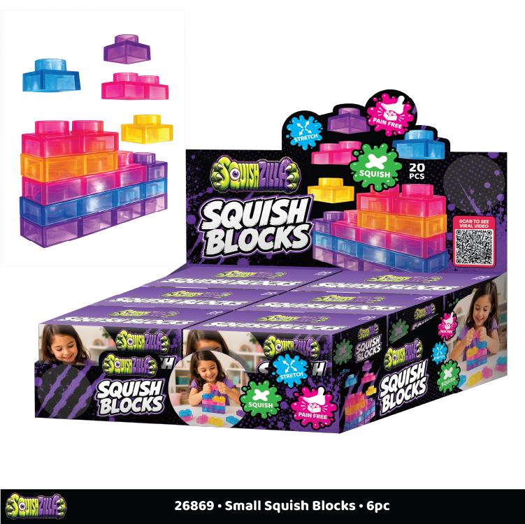 Fun Doh Squish Blocks Building Fidget Sensory Toy