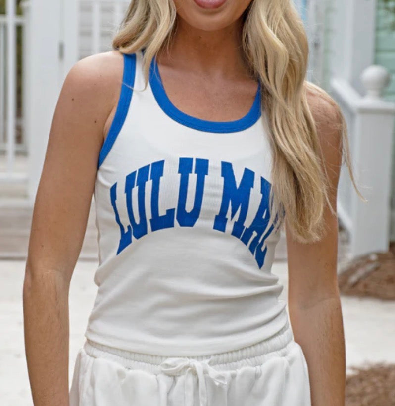 LM- White w/ Royal Tank